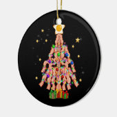 Bacon Kerstboom Ei Top Varkensliefhebber Vrolijk K Keramisch Ornament (Links)