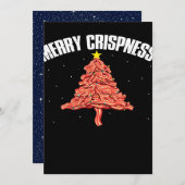 Bacon kerstboom_ feestdagenkaart (Voorkant / Achterkant)