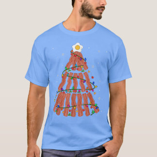 Bacon kerstboomluiden met kersttaart Bacon P T-shirt