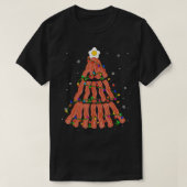 Bacon kerstboomluiden met kersttaart Bacon P T-shirt (Design voorkant)