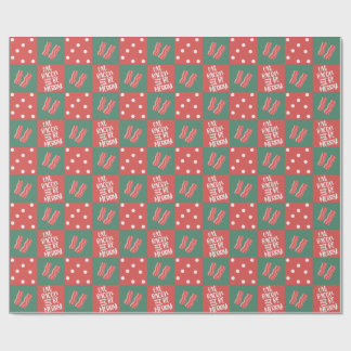 Bacon kerstcadeautje cadeaupapier