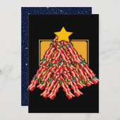 Bacon Kerstmis Light_ Feestdagenkaart (Voorkant / Achterkant)