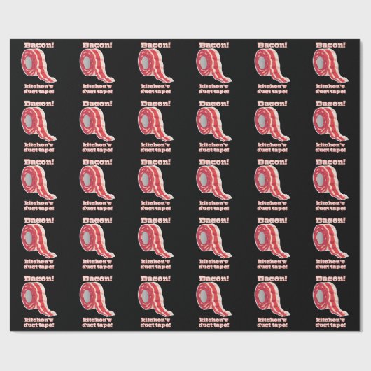 Bacon... Keuken's dikke band! Cadeaupapier (Vlak)