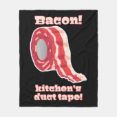 Bacon... Keuken's dikke band! Fleece Deken (Voorkant)