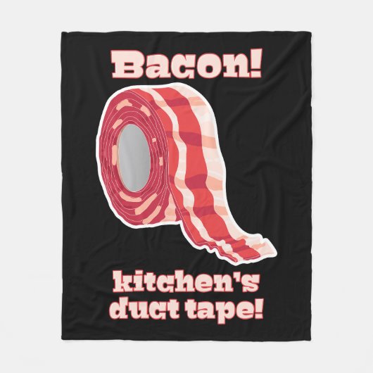 Bacon... Keuken's dikke band! Fleece Deken (Voorkant)