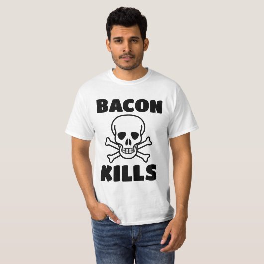 BACON KILLS T-SHIRTS (Voorkant volledig)