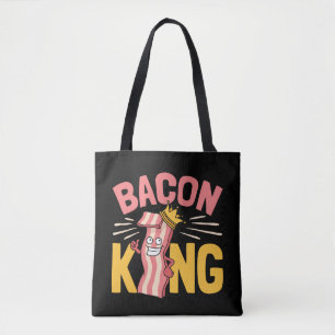 Bacon King Liefhebber Mannen Tote Bag