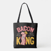 Bacon King Liefhebber Mannen Tote Bag (Achterkant)