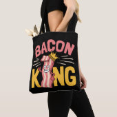 Bacon King Liefhebber Mannen Tote Bag (Dichtbij)