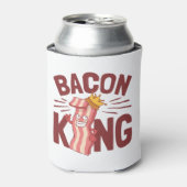 Bacon King Meat Lover Gifts for Men Boy Blikjeskoeler (Blikje Voorkant)