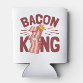 Bacon King Meat Lover Gifts for Men Boy Blikjeskoeler (Achterkant)