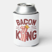 Bacon King Meat Lover Gifts for Men Boy Blikjeskoeler (Blikje Achterkant)