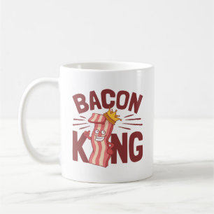 Bacon King Meat Lover Gifts for Men Boy Koffiemok