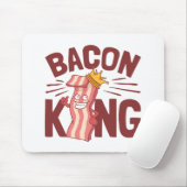 Bacon King Meat Lover Gifts for Men Boy Muismat (Met muis)