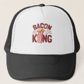 Bacon King Meat Lover Gifts for Men Boy Trucker Pet (Voorkant)