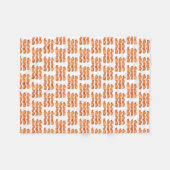 Bacon (klein) fleece deken (Voorkant (Horizontaal))