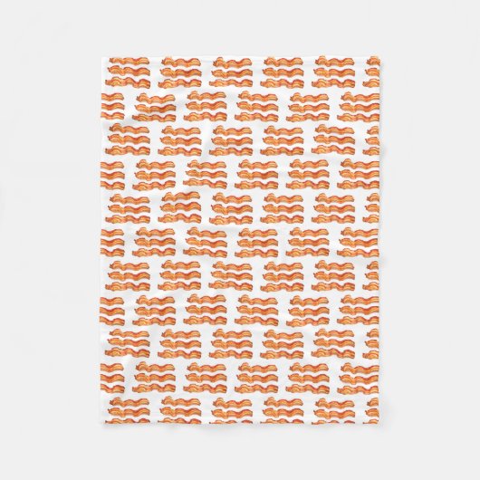 Bacon (klein) fleece deken (Voorkant)