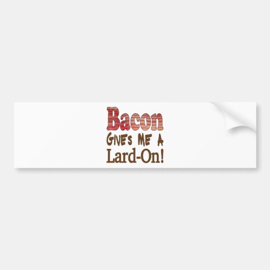Bacon Lard Bumpersticker (Voorkant)