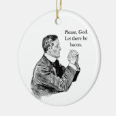 Bacon Let er op Keramisch Ornament (Links)