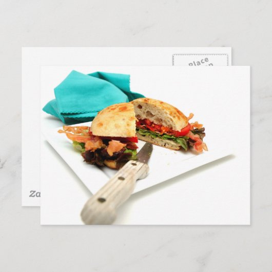 Bacon Lettuce en Tomato Briefkaart (Voorkant / Achterkant)