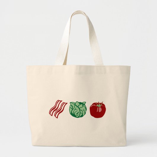 Bacon Lettuce & Tomato - De BLT! Grote Tote Bag (Voorkant)