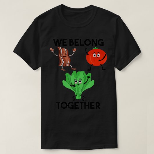 Bacon & Lettuce & Tomato Sandwich Funny We horen T-shirt (Design voorkant)