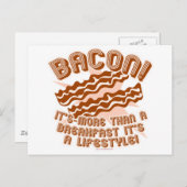 Bacon Lifestyle Briefkaart (Voorkant / Achterkant)