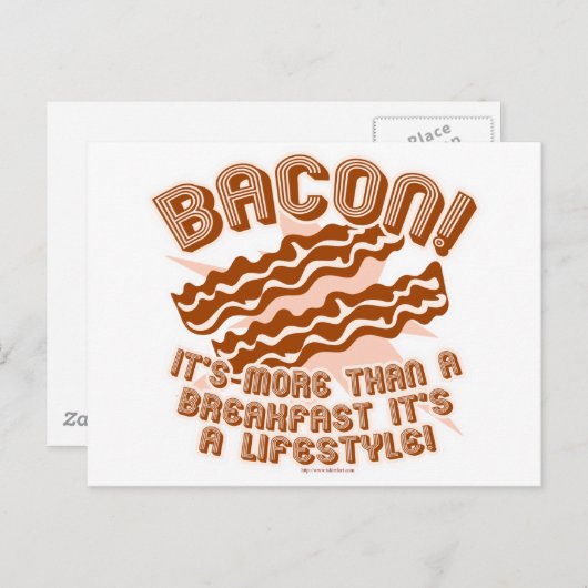 Bacon Lifestyle Briefkaart (Voorkant / Achterkant)