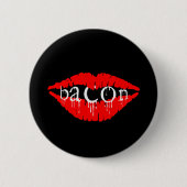 Bacon Lips Ronde Button 5,7 Cm (Voorkant)
