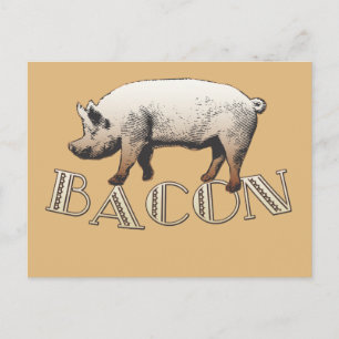 Bacon LOVE Briefkaart
