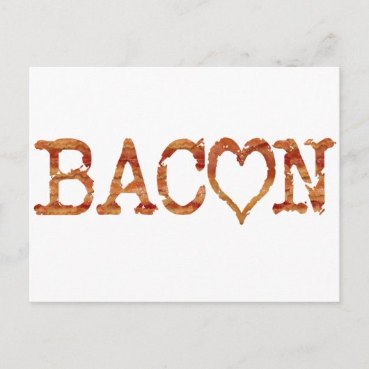 Bacon LOVE Briefkaart (Voorkant)