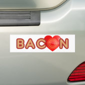 Bacon LOVE Bumpersticker (Op auto)
