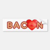Bacon LOVE Bumpersticker (Voorkant)