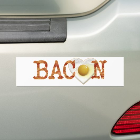 Bacon LOVE Bumpersticker (Op auto)