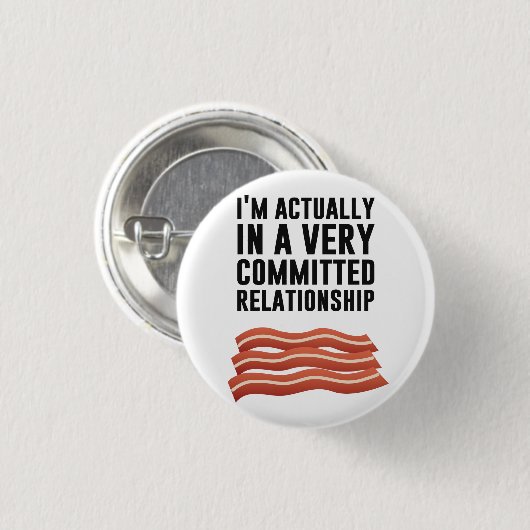 Bacon Love - een serieus Relatie Ronde Button 3,2 Cm (Voorkant /achterkant)