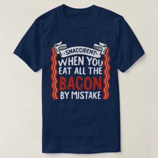 Bacon Lover Biggetje Big Design Premium T-shirt (Design voorkant)