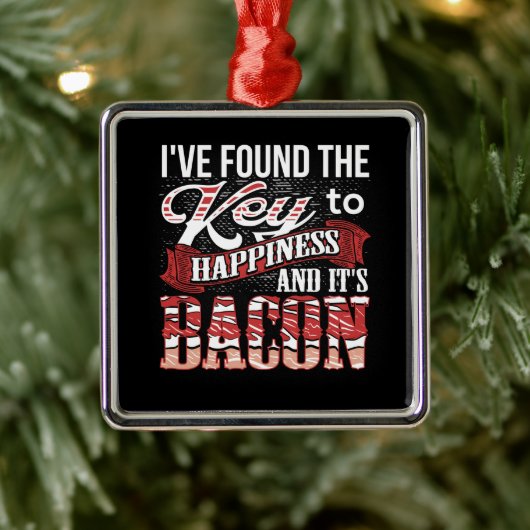 Bacon Lover Gift Metalen Ornament (Boom)