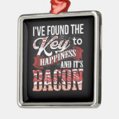 Bacon Lover Gift Metalen Ornament (Links)