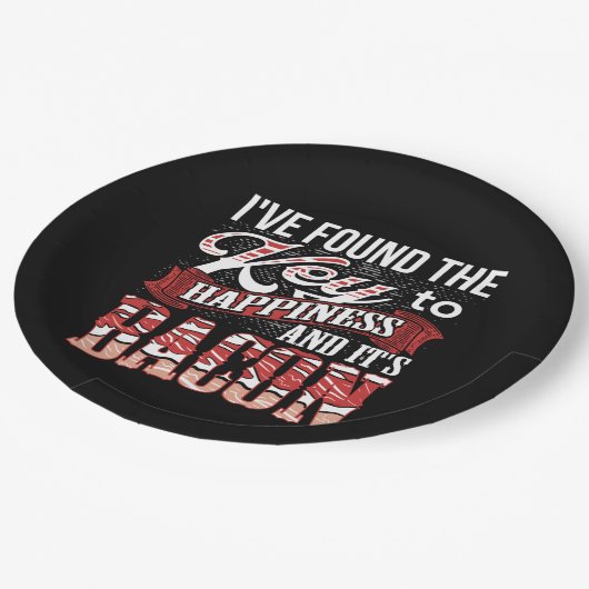 Bacon Lover Gift Papieren Bordje (Gekanteld)