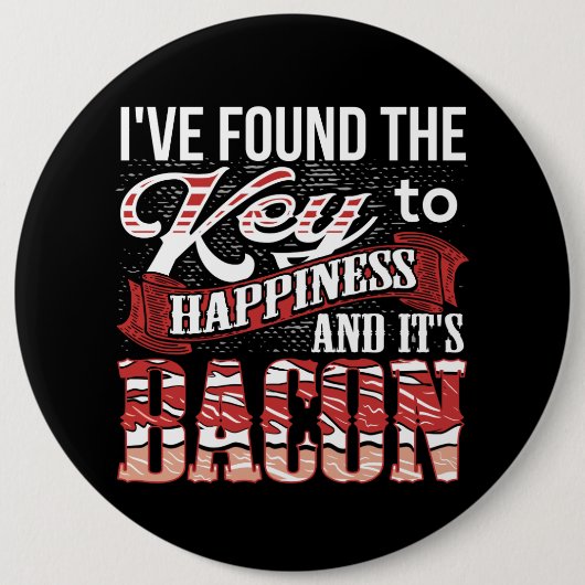 Bacon Lover Gift Ronde Button 6,0 Cm (Voorkant)