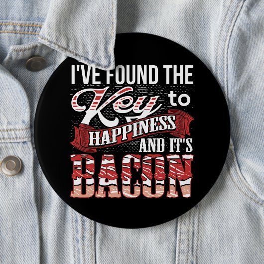 Bacon Lover Gift Ronde Button 6,0 Cm (In situ)