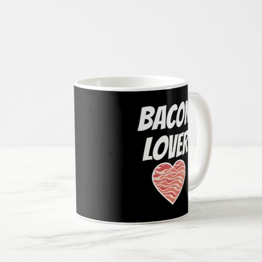 Bacon Lover Grappig spek Koffiemok (Voorkant rechts)