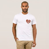 Bacon Lover Heart behoort tot Bacon Funny T-shirt (Voorkant volledig)