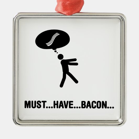 Bacon Lover Metalen Ornament (Voorkant)