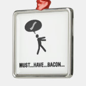 Bacon Lover Metalen Ornament (Links)
