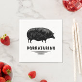 Bacon Lover - Porkatarian - Antiek Varken Servetten (Insitu)