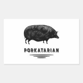 Bacon Lover - Porkatarian - Varken Rechthoekige Sticker