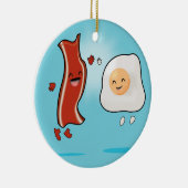 Bacon Loves Eggs Keramisch Ornament (Rechts)