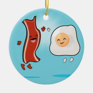 Bacon Loves Eggs Keramisch Ornament
