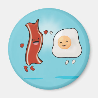 Bacon Loves Eggs Magneet